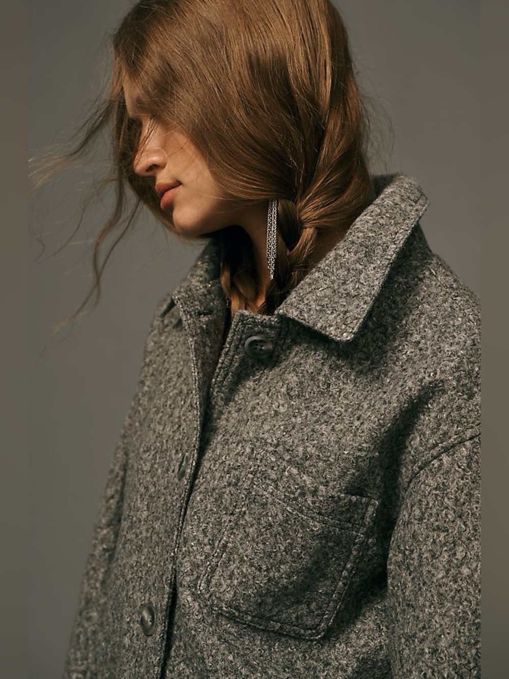 Anthropologie Pilcro Wooly Shirt Jacket Size Medium